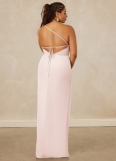 Christian Siriano Bridal for Azazie 1003 Bridesmaid Dresses Rose Petal Sheath One Shoulder Chiffon Dress image15