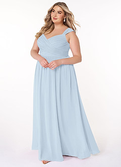 Azazie Raine Bridesmaid Dresses A-Line Sweetheart Ruched Chiffon Floor-Length Dress image9