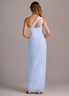 Azazie Tatianna Brautjungfernkleider Etui One-Shoulder Chiffon Kleid Eis image2