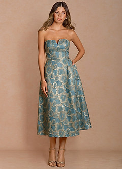 Eldora Lake Blue Midi Dress image4