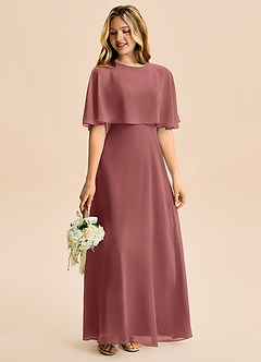 Azazie Maris Junior Amethyst A-Line Chiffon Dress image6