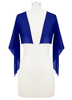 royal blue chiffon wrap