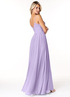 Azazie Lisbon Bridesmaid Dresses Lilac A-Line Sweetheart Neckline Chiffon Dress image2