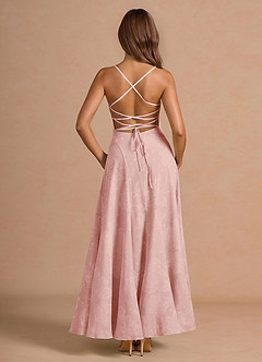 Robe Maxi Rose Poudré Nyselle image3