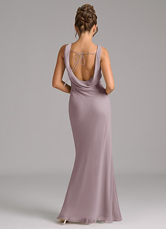 Azazie Rylina Bridesmaid Dresses Dusk Mermaid Pleated Chiffon Dress image6