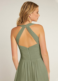 Azazie Claudia Bridesmaid Dresses Pistachio A-Line Sweetheart Neckline Chiffon Dress image6