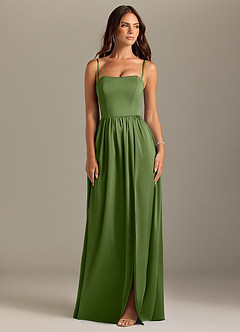 Azazie Calianna Bridesmaid Dresses Juniper A-Line Off the Shoulder Stretch Satin Convertible Dress image8