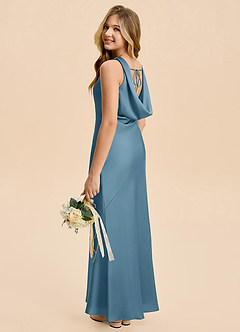 Azazie Rylina Junior Bermuda Mermaid Stretch Satin Dress image5