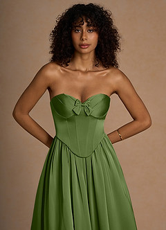 Maxi jurk Eloise Olijfgroen image6