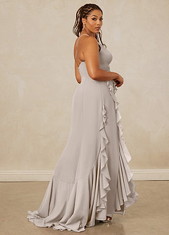 Christian Siriano Bridal for Azazie 1006 Bridesmaid Dresses Frost Mermaid Ruched Chiffon Dress image9