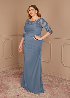 Azazie Alisondra Mother of the Bride Dresses Twilight Sheath Scoop Lace Lace Dress image9