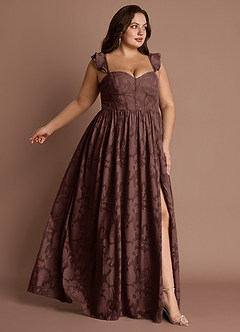 Denisse Mocha Coco Corset Maxi Dress image10