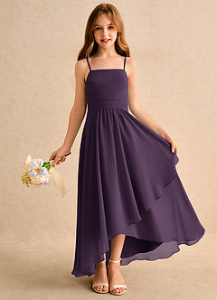 Azazie Twilight Dance Girls Formal Flower Girl Klänningar Klä A-Line i Chiffong Plisserad image1