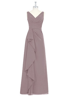 Azazie Julianna Bridesmaid Dresses Dusk A-Line Chiffon Dress image6