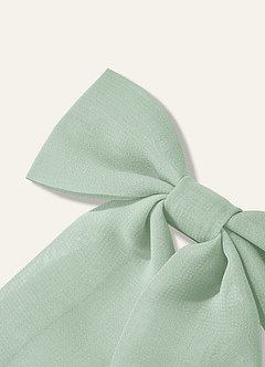 front Pince à cheveux nœud papillon en mousseline pour filles