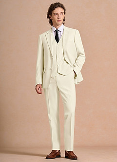 front James Ivory Structured Stretch Dress Pants