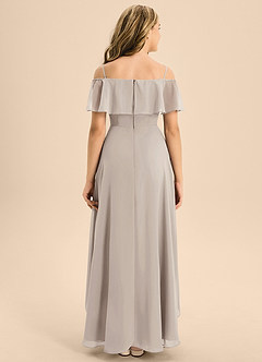 Azazie Maggie Junior Frost A-Line Off the Shoulder Chiffon Dress image2