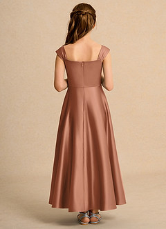 Azazie Bundle Junior Formal Flower Girl Klänningar Klä A-Line i Matt satäng Plisserad image2