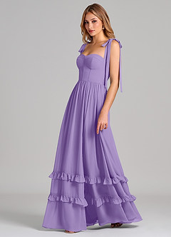Azazie Anastacia Bridesmaid Dresses Tahiti A-Line Sweetheart Neckline Chiffon Dress image5