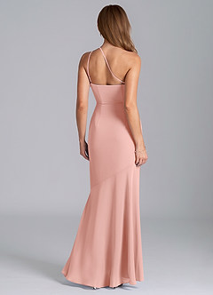 Azazie Tilla Jurken voor bruidsmeisjes Jurk van Chiffon met Zeemeermin One-Shoulder Rozet image2