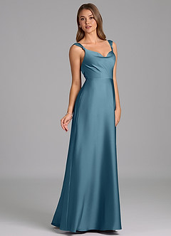 Azazie Beatrice Bridesmaid Dresses Bermuda A-Line Sweetheart Neckline Stretch Satin Dress image5