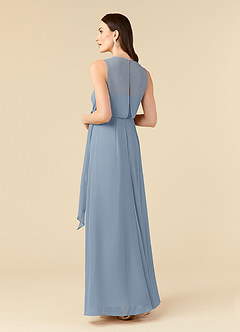 Azazie Marchioness 신부의 어머니 드레스 A라인 쉬폰 바닥 길이 드레스 image4