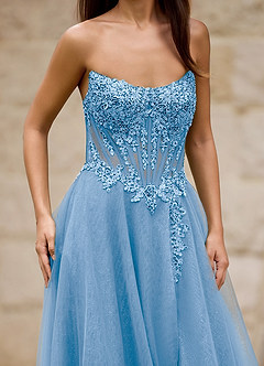 Brilliance Azul Vestido de fiesta con purpurina image5