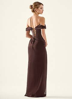 Seraphinalyn Truffle Satin Faced Chiffon Satin Faced Chiffon Prom Dress image2