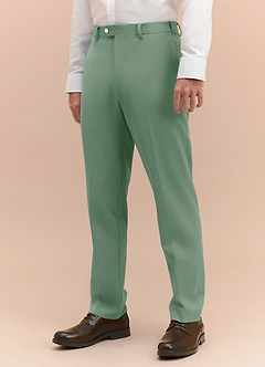 front James Matcha Structured Stretch Dress Pants