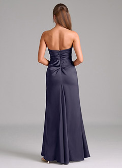 Azazie Lucille Vestidos de damas de honor Vestido de Tormenta de Satén Elástico de Corte Sirena Convertible con Sin tirantes image2