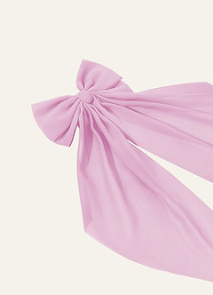front Matching Color Chiffon Bow Hair Clip