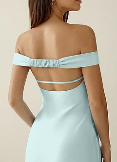 Gwendonme Mist Satin Crystal Linen Prom Dress image6