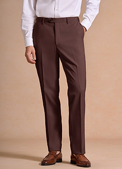 front James Espresso Structured Stretch Dress Pants