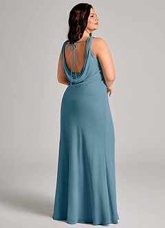 Azazie Rylina Bridesmaid Dresses Bermuda Mermaid Pleated Chiffon Dress image11