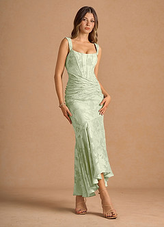 Tiana Light Green Maxi Dress image3