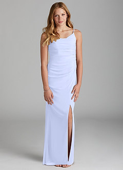 Azazie Deandra Junior Robe Fourreau en Maille Lavande image1