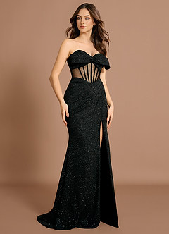 Maxi jurk Peridot  Zwart image5