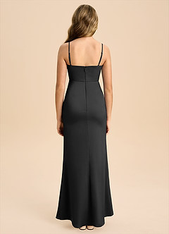 Azazie Buzzy Junior Klä av Tubklänning i Stretch Satin Plisserad image2