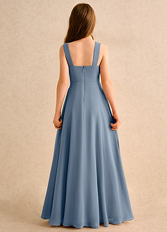 Azazie Makani Girls Formal Blumenmädchenkleider A-Linie Herzausschnitt Chiffon Kleid Zwielichtviolett image2