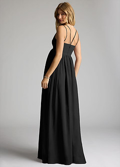 Azazie Emree Maternity Bridesmaid Dresses A-Line Chiffon Floor-Length Dress image5
