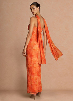 vestido Maxi Gradiente Laranja Eloria image2