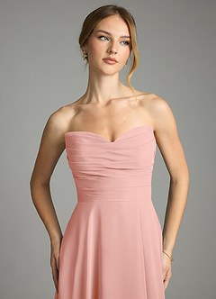 Azazie Ayla Abiti da Damigella Abito A-Line in Chiffon Scollo a Cuore Rosetta image6