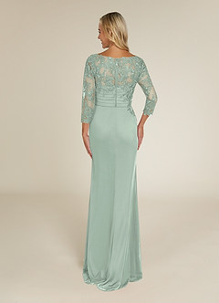 Azazie Alisondra Mother of the Bride Dresses Agave Sheath Scoop Lace Lace Dress image2