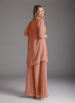 Azazie Weisz Mother of the Bride Dresses MAI TAI A-Line Square Neckline Pleated Chiffon Dress image2