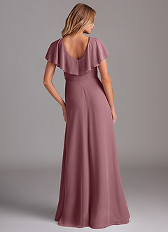 Azazie Lainey Bridesmaid Dresses Amethyst A-Line with Pockets Chiffon Dress image7