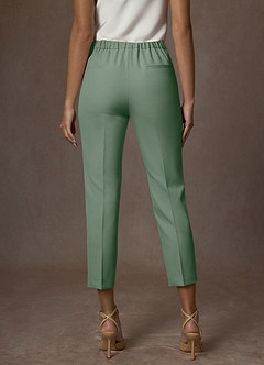 front Kennedy Matcha Structured Stretch Pants Suit
