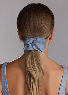 front Matching Color Bridesmaid Floral Burnout Over Size Scrunchie Set