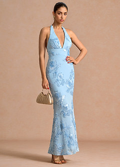 Robe Maxi Bleu Ciel Cipriana image3