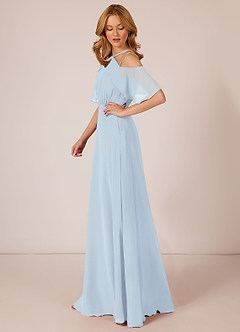 Azazie Adele Bridesmaid Dresses A-Line Ruched Chiffon Floor-Length Dress image3