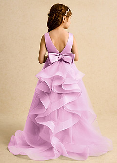 Azazie Lior Flower Girl Klänningar Klänning Balklänning i Tyll Plisserad image8